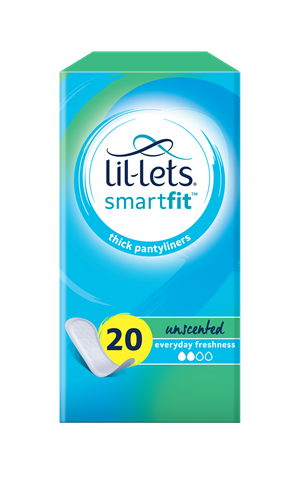 SmartFit™ Everyday Freshness Thick Unscented Pantyliners