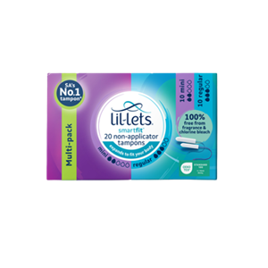 SmartFit™ Non-Applicator Tampons - Mini & Regular Multipack