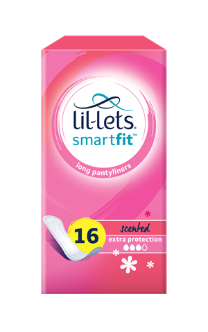 SmartFit™ Extra Protection Long Length Scented Pantyliners