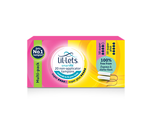 SmartFit™ Non – Applicator Tampons – Super & Super Plus Multipack