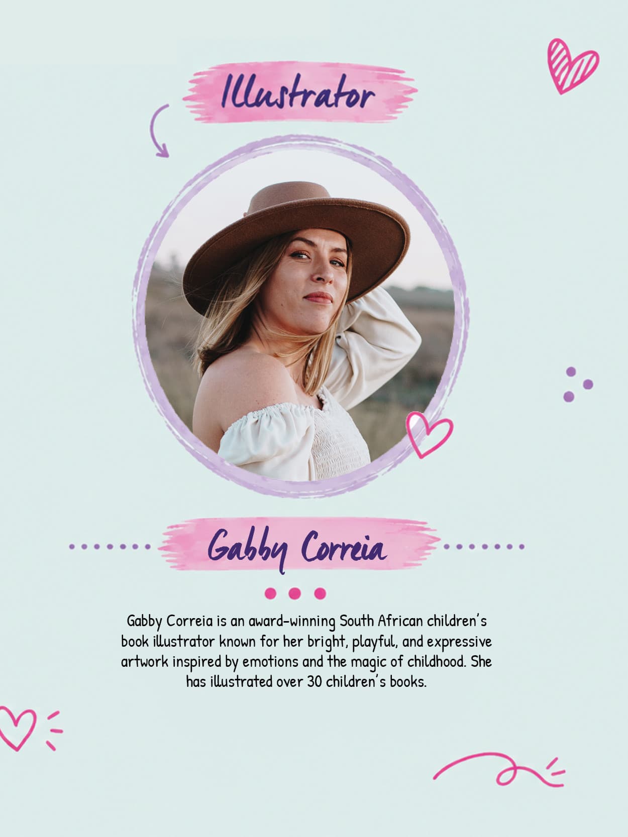 Gabby Correia, illustrator of Masana the Brave