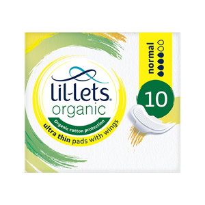 Lil-Lets Organic Normal Pads with Wings
