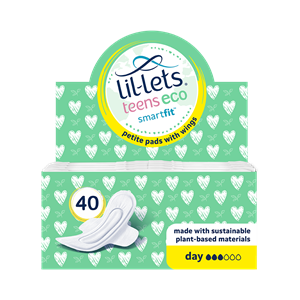Lil-Lets Teens Eco Day Pads with Wings