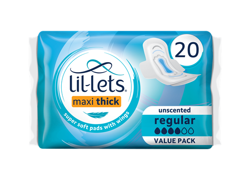 Lilets Maxi Pads Regular 20S Unscented